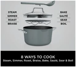 Ninja Zerostick 30cm Non Stick Aluminium Possible Pot -Grey -Home Sales Store 1120288 R Z003A