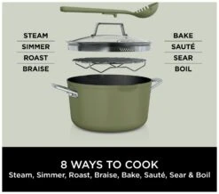 Ninja Zerostick 30cm Non Stick Aluminium Possible Pot -Green 15 Ninja Zerostick 30cm Non Stick Aluminium Possible Pot -Green -Home Sales Store 1120295 R Z003A