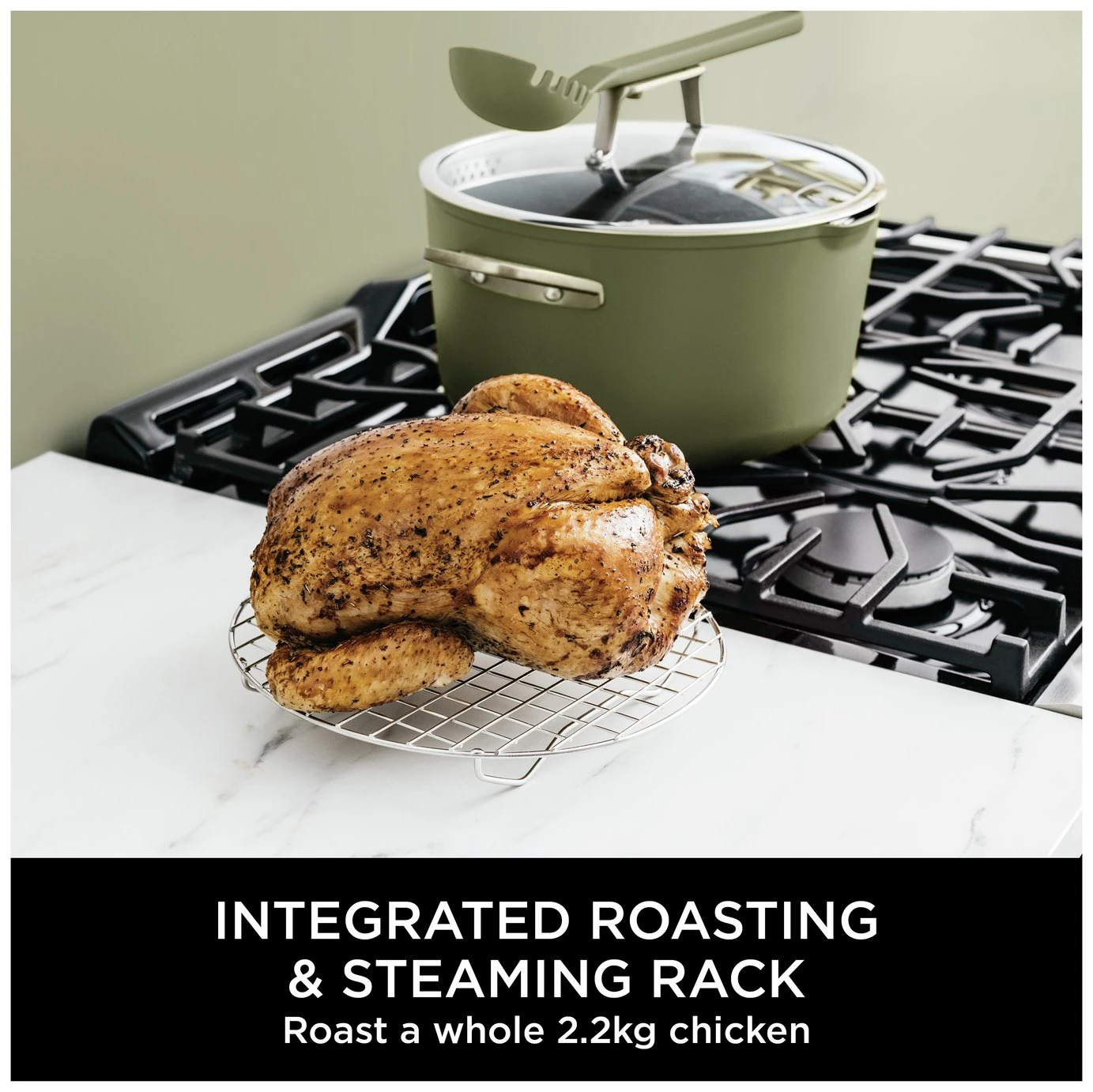 Ninja Zerostick 30cm Non Stick Aluminium Possible Pot -Green 10 Ninja Zerostick 30cm Non Stick Aluminium Possible Pot -Green - Image 8