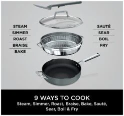 Ninja Zerostick 28cm Non Stick Aluminium Possible Pan -Grey -Home Sales Store 1120305 R Z003A