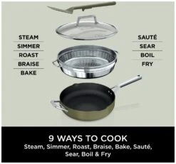 Ninja Zerostick 28cm Non Stick Aluminium Possible Pan -Green -Home Sales Store 1120312 R Z003A