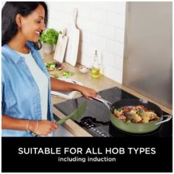 Ninja Zerostick 28cm Non Stick Aluminium Possible Pan -Green -Home Sales Store 1120312 R Z007A