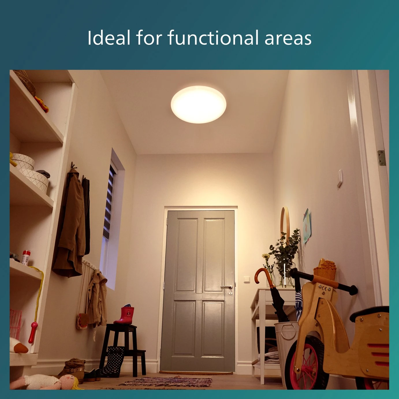 Philips Shan Indoor Motion Sensor Flush To Ceiling Light 4 Philips Shan Indoor Motion Sensor Flush To Ceiling Light - Image 2