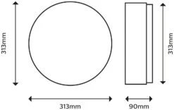 Philips Doris Bathroom Luminaire Flush To Ceiling Light 11 Philips Doris Bathroom Luminaire Flush To Ceiling Light -Home Sales Store 1122585 R Z004A