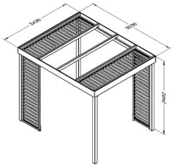 Forest Garden Dining Pergola -Home Sales Store 1122705 R E001