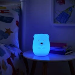 Glow Kids Bear Silicone Night Table Light - Multicoloured -Home Sales Store 1151422 R Z004C