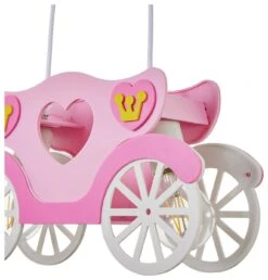 Glow Kids Princess Carriage Pendant Light - Pink & White -Home Sales Store 1151446 R Z003A