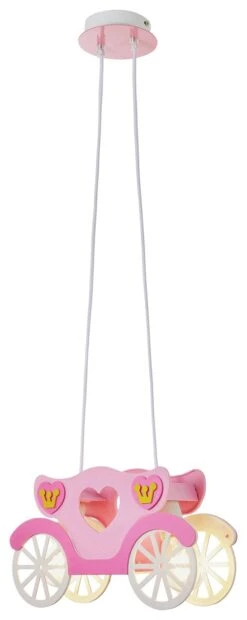 Glow Kids Princess Carriage Pendant Light - Pink & White -Home Sales Store 1151446 R Z004A