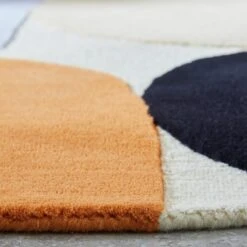 Habitat Geometric Circle Cut Pile Rug - 120x120cm - Multi -Home Sales Store 1176122 R Z002C