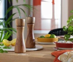 Habitat Global Wooden Salt And Pepper Grinder - Natural -Home Sales Store 1178900 R Z001C