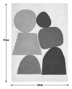 Habitat Geometric Cut Pile Rug - 120X170cm - Multicoloured -Home Sales Store 1179985 R E001