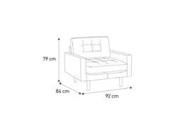 Habitat Fenner Velvet Accent Chair - Orange -Home Sales Store 1181368 R E020