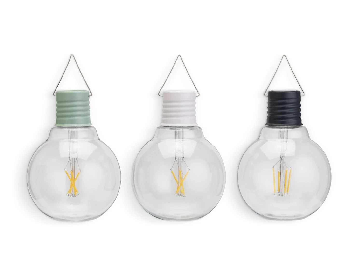 Habitat Coloured Cap Filament Solar Lightbulb - Pack Of 3 5 Habitat Coloured Cap Filament Solar Lightbulb - Pack Of 3 - Image 3