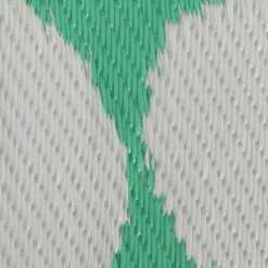 Habitat Plastic Woven Green & White Outdoor Rug -Home Sales Store 1232231 R B001