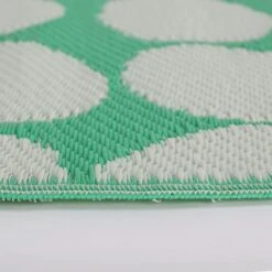 Habitat Plastic Woven Green & White Outdoor Rug -Home Sales Store 1232231 R Z001C