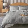 Habitat Crinkle Grey Bedding Set - Single 2 Habitat Crinkle Grey Bedding Set - Single -Home Sales Store 1232420 R Z001A