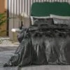 Habitat Velvet Feather Charcoal Bedding Set - Double -Home Sales Store 1232499 R Z001A