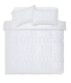 Habitat Seersucker Square White Bedding Set - Single -Home Sales Store 1232554 R Z002A