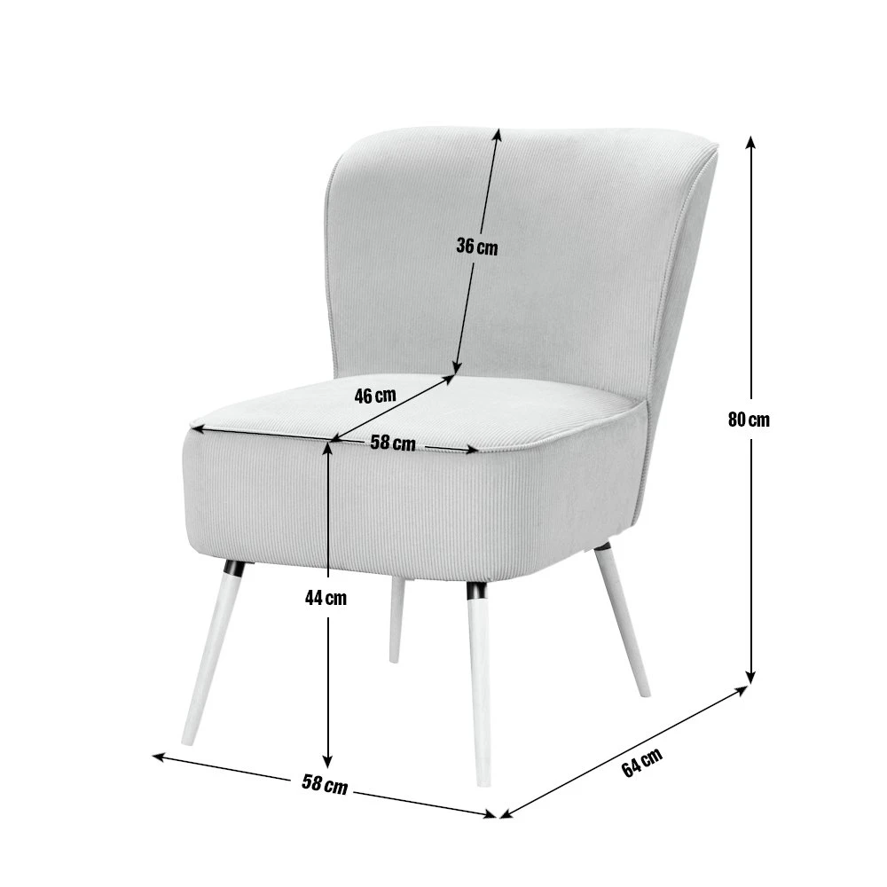 Habitat Eppy Fabric Accent Chair - Yellow 6 Habitat Eppy Fabric Accent Chair - Yellow - Image 4