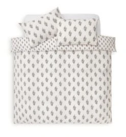 Habitat Woodblock Leaf White Bedding Set - Single -Home Sales Store 1232846 R Z002A