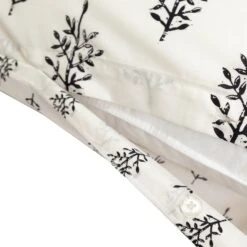 Habitat Woodblock Leaf White Bedding Set - Single -Home Sales Store 1232846 R Z004A