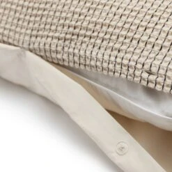 Habitat Cotton Contrast Waffle Beige Bedding Set - Single -Home Sales Store 1233089 R Z003A