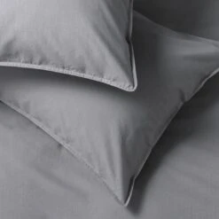 Habitat Cotton 180TC Linen Look Grey Bedding Set - Single -Home Sales Store 1233144 R Z003A