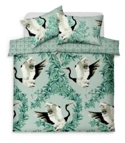 Habitat Crane Panel Green Bedding Set - Single -Home Sales Store 1233199 R Z002A