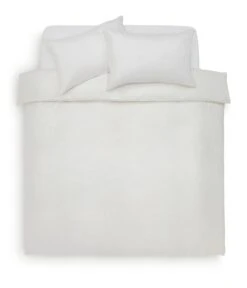 Habitat Cotton 200TC Muslin White Bedding Set - Double -Home Sales Store 1233278 R Z002A