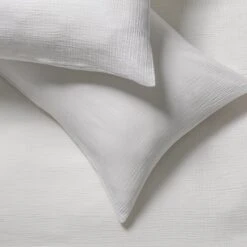 Habitat Cotton 200TC Muslin White Bedding Set - Double -Home Sales Store 1233278 R Z003A
