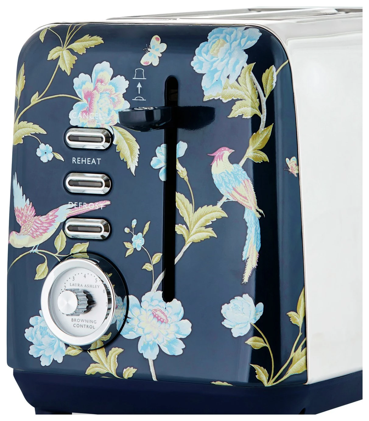 Laura Ashley VQSBT582BSUK 2 Slice Toaster - Blue 4 Laura Ashley VQSBT582BSUK 2 Slice Toaster - Blue - Image 2