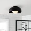 Habitat Modern Globe Metal Bathroom Ceiling Light - Black -Home Sales Store 1233584 R Z001A