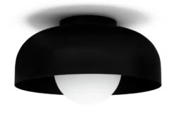 Habitat Modern Globe Metal Bathroom Ceiling Light - Black -Home Sales Store 1233584 R Z001C