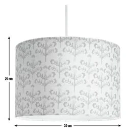 Habitat Floral Print Faux Linen Shade - Cream And Orange -Home Sales Store 1233663 R E001