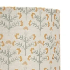 Habitat Floral Print Faux Linen Shade - Cream And Orange -Home Sales Store 1233663 R Z003A