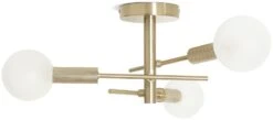 Habitat Globe Ribbed Metal Bathroom Ceiling Light - Brass -Home Sales Store 1233711 R Z001C