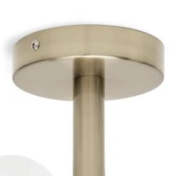 Habitat Globe Ribbed Metal Bathroom Ceiling Light - Brass -Home Sales Store 1233711 R Z003A