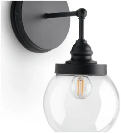 Habitat Globe Metal Bathroom Wall Light - Black -Home Sales Store 1233773 R Z002A