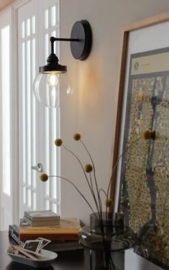 Habitat Globe Metal Bathroom Wall Light - Black -Home Sales Store 1233773 R Z002C