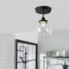 Habitat Globe Metal Bathroom Pendant Light - Black -Home Sales Store 1233797 R Z001A
