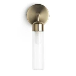 Habitat Ribbed Metal Bathroom Wall Light - Gold 8 Habitat Ribbed Metal Bathroom Wall Light - Gold -Home Sales Store 1233814 R Z001C