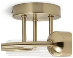Habitat Ribbed Metal 3 Light Bathroom Ceiling Light - Gold -Home Sales Store 1233845 R Z003A