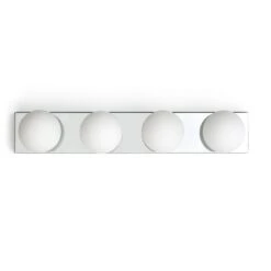 Habitat Metal 4 Light Bathroom Wall Light - Chrome -Home Sales Store 1233852 R Z001C