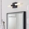 Habitat Metal 2 Light LED Bathroom Wall Light - Black -Home Sales Store 1233876 R Z001A