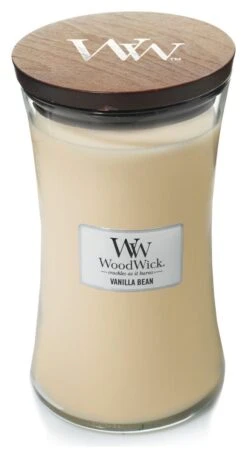 Woodwick Large Jar Candle - Vanilla Bean -Home Sales Store 1234545 R Z003A
