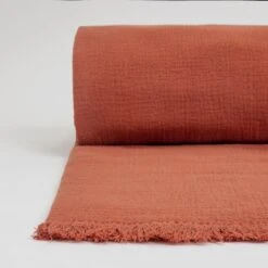 Habitat Cotton Plain Textured Throw - Terracotta - 150x200cm -Home Sales Store 1244212 R Z002A