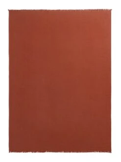Habitat Cotton Plain Textured Throw - Terracotta - 150x200cm -Home Sales Store 1244212 R Z004A