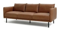 Habitat Moore Leather 4 Seater Sofa - Tan -Home Sales Store 1247941 R Z002A