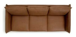 Habitat Moore Leather 4 Seater Sofa - Tan -Home Sales Store 1247941 R Z005A