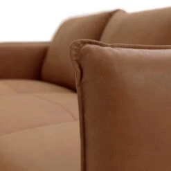 Habitat Moore Leather 4 Seater Sofa - Tan -Home Sales Store 1247941 R Z007A